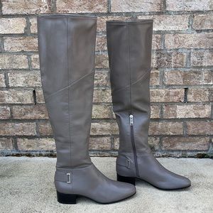 H by Halston over the knee boot.